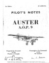 A.P. 2440H Pilot&#039;s Notes Auster A.O.P. 9 - 2nd edition