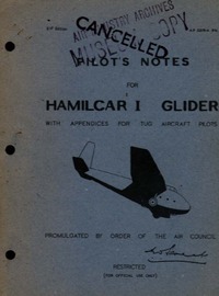 AP 2219-A - Pilot&#039;s Notes for Hamilcar I Glider