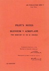 AP 1530C Pilot&#039;s Notes Blenheim V Aeroplane