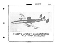 WV-3 Super Constellation Standard Aircraft Characteristics - 15 June 1956