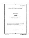 T.0. 1T-33A-01 List of applicable publications T-33A Aircraft and equipment