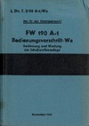 L.Dv T.2190 A-1/Wa FW 190 A-1 Bedienungsvorschrift-Wa