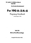 D.(Luft) T.2190 A-5/A6 Teil 8b FW 190 A-5/A-6 Flugzeug Handbuch Abwurfwaffenanlage