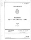 4063 E0 05-205A-1 Northrop CF-5A Freedom Fighter Aircraft Operating Instructions