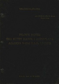 Ap 2014A Pilot&#039;s Notes The Kitty Hawk I Aeroplane
