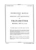 T.O. 08-45-16 Instruction Manual for Operation and Maintenance of Transmitter Model AVT-15, 15A