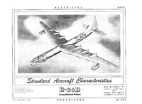 B-36D Peacemaker Standard Aircraft Characteristics - 26 January 1951
