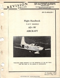 AN 01-40ALEB-1 Flight Handbook AD-5W Aircraft