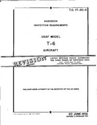 T.O. 1T-6C-6 Handbook Inspection requirements USAF Model T-6