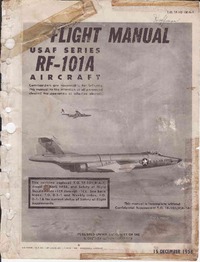 T.O. 1F-101(R)A-1 Flight Manual RF-101A Aircraft 