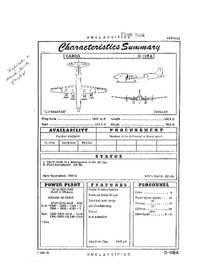 3265 C-118A Liftmaster Characteristics Summary - 1 August 1955 (Yip)