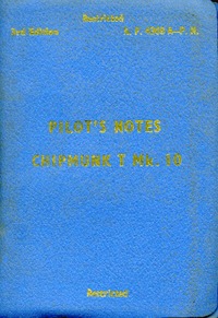 A.P. 4308 - Pilot's Notes Chipmunk T Mk.10 - 3rd edition
