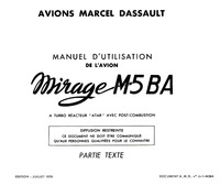 U-1-M5BA - Manuel d&#039;utilisation de l&#039;avion Mirage M5BA - Partie Texte
