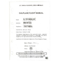 Sailplane Flight Manual L33 Solo