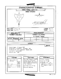 3279 F5D-1 Skylancer Characteristics Summary - 12 November 1956 (Tommy)