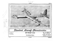 B-36D-III Peacemaker Standard Aircraft Characteristics - 1 August 1955