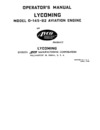 Operator&#039;s Manual Lycoming model O-145-B2