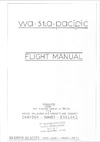 Wassmer Wa 51a Pacific flight manual