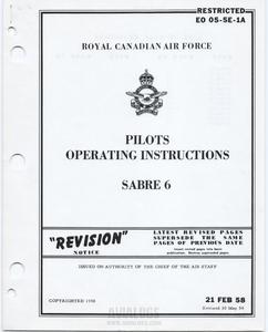 EO 05-5E-1A Pilots Operating Instructions Sabre 6