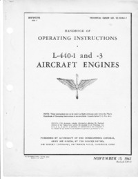 T.O. 02-50AA-1 - Handbook of operating instructions - L-440-1 and -3 Aircraft Engines