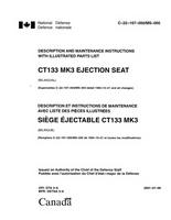 C-22-167-000 CT133 MK3 Ejection Seat - Description and maintenance instructions with illustrated parts list