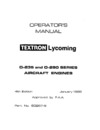 60297-9 Operator&#039;s Manual O-235 and O-290 Series Aircraft Engines - 4th edition