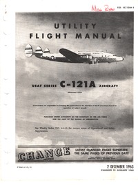 T.O. 1C-121A-1 Utility Flight Manual C-121A Aircraft