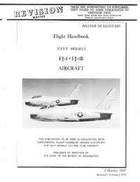 Navaer 01-60JKD-501 Flight Handbooks FJ-4 and FJ4-B
