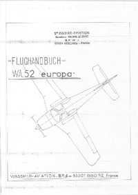 Flughandbuch Wa.52 Europa