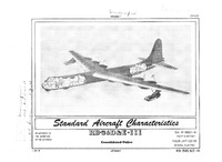RB-36D and -36E (III) Peacemaker Standard Aircraft Characteristics - 1 August 1955