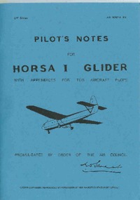 AP2097-A - Pilot&#039;s Notes for Horsa I Glider