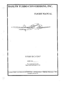 Basler DC-3 TP-76 Flight Manual