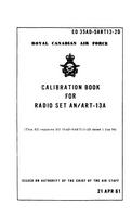 EO 35AB-5BC348-2D Calibration book for Radio Set AN/ART-13A