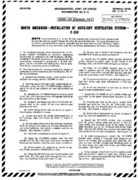 T.O. 01-60J-59 Installation of Auxiliary ventilating system - P-51H