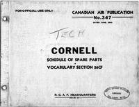 C.A.P. 347 Cornell Schedule of Spare Parts