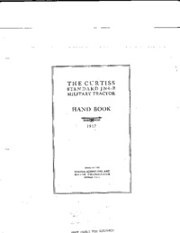 The Curtiss Standard JN4-B Military Tractor Handbook