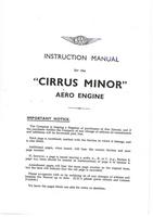 Instruction manual for the Cirrus Minor Aero Engine