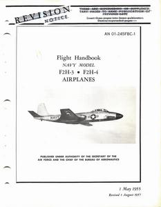 A.N. 01-245FBC-1 - Flight Handbook F2H-3 - F2H-4 Airplanes