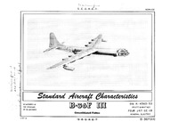 B-36F-III Peacemaker Standard Aircraft Characteristics - 3 October 1955