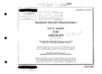 F-8C Crusader Standard Aircraft Characteristics - 1 July 1967
