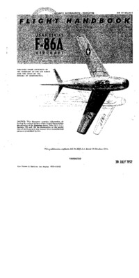 AN 01-60JLA-1 Flight Handbook F-86A