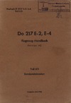 Werkschrift 2217 E-2,E-4  - Do 217 E-2,E-4 Flugzeug Handbuch Teil 8D Sondereinbauten