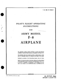 T.O. 01-150JA-1 Pilot&#039;s Flight Operating Instructions for Army F-8 Mosquito Airplane