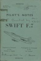 A.P. 4348G Pilot&#039;s Notes Swift F.7