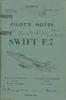 A.P. 4348G Pilot&#039;s Notes Swift F.7