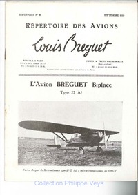 L&#039;avion Breguet Biplace Type 27A