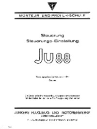 Steuerung, Steuerungs-Einstellung Ju88
