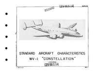 WV-1 Constellation Standard Aircraft Characteristics - 1 March 1950