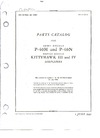 AN 01-25C-4 Parts Catalog for P-40M and P-40N - British models Kittyhawk III and IV airplanes
