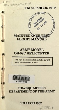 2655 TM 55-1520-235-MTF Maintenance Test Flight Manual OH-58C